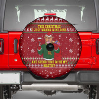 Spend Time With My Mastiff Christmas Spare Tire Cover Xmas Holiday Patterns - Wonder Print Shop
