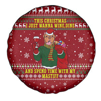 Spend Time With My Mastiff Christmas Spare Tire Cover Xmas Holiday Patterns - Wonder Print Shop