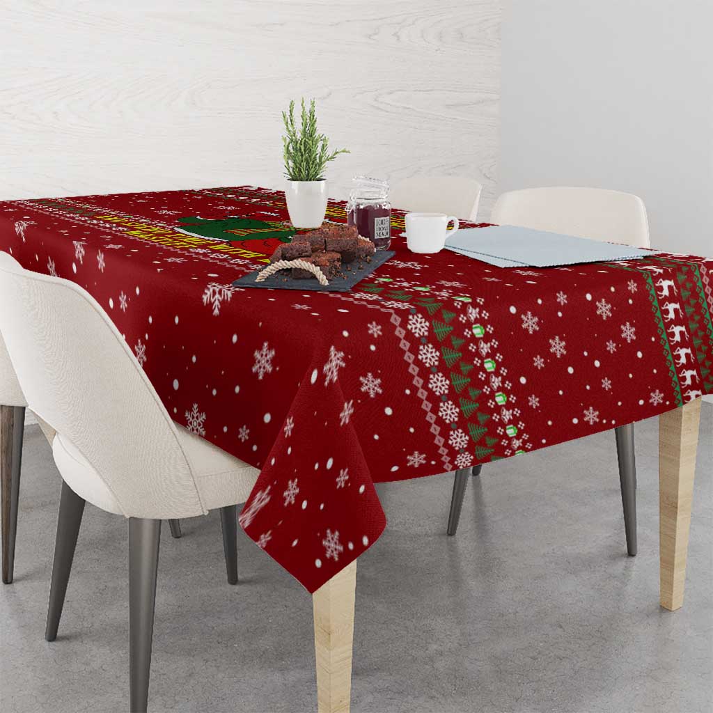 Spend Time With My Mastiff Christmas Tablecloth Xmas Holiday Patterns - Wonder Print Shop