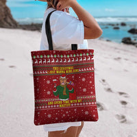 Spend Time With My Mastiff Christmas Tote Bag Xmas Holiday Patterns - Wonder Print Shop