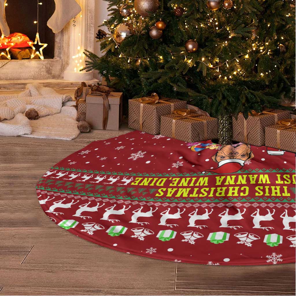 Spend Time With My Mastiff Christmas Tree Skirt Xmas Holiday Patterns - Wonder Print Shop
