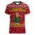 Spend Time With My Mastiff Christmas Women V-Neck T-Shirt Xmas Holiday Patterns - Wonder Print Shop