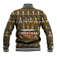 Spirit Beer Christmas Baseball Jacket Xmas Holiday Patterns - Wonder Print Shop