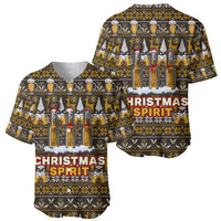 Spirit Beer Christmas Baseball Jersey Xmas Holiday Patterns - Wonder Print Shop
