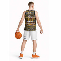 Spirit Beer Christmas Basketball Jersey Xmas Holiday Patterns - Wonder Print Shop