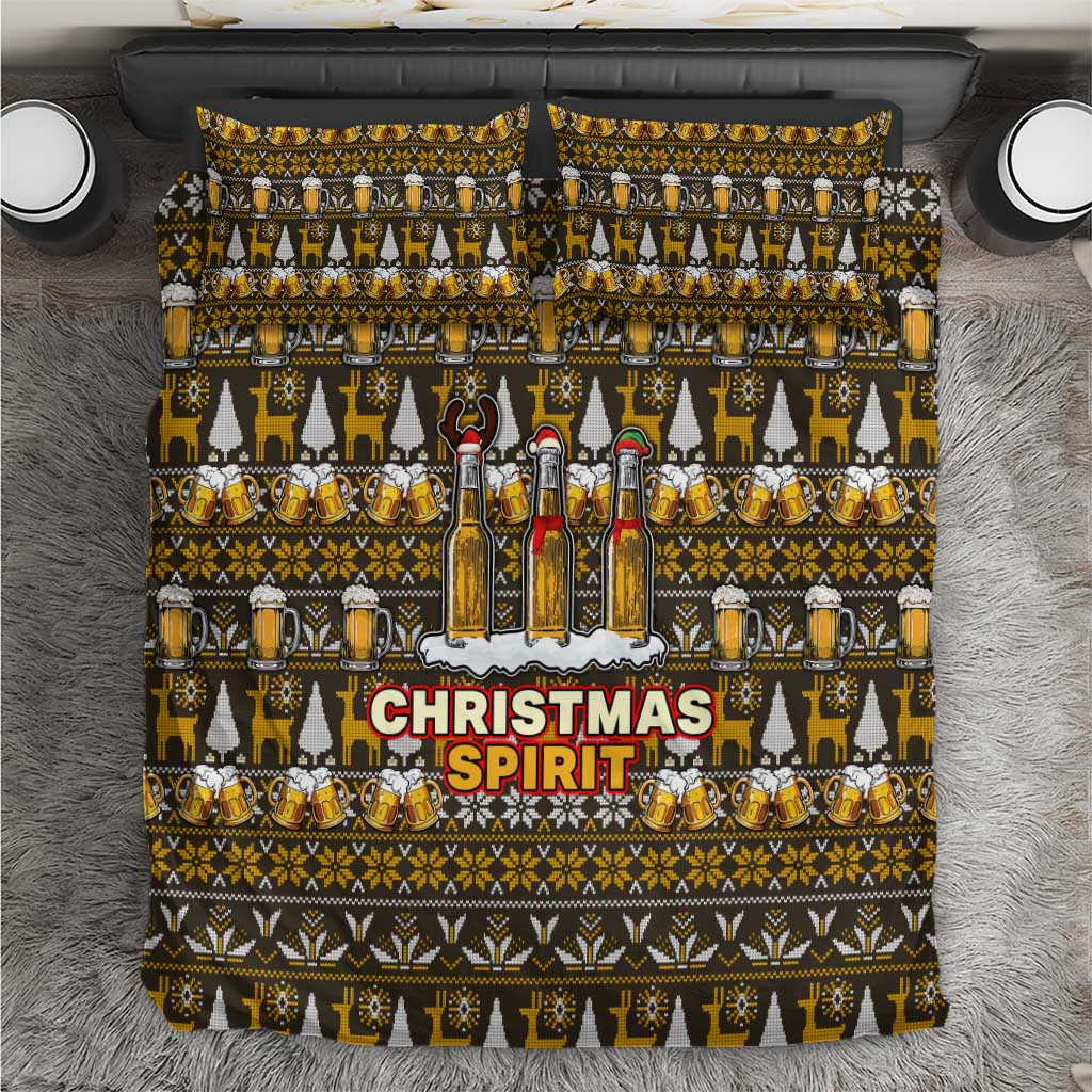 Spirit Beer Christmas Bedding Set Xmas Holiday Patterns - Wonder Print Shop
