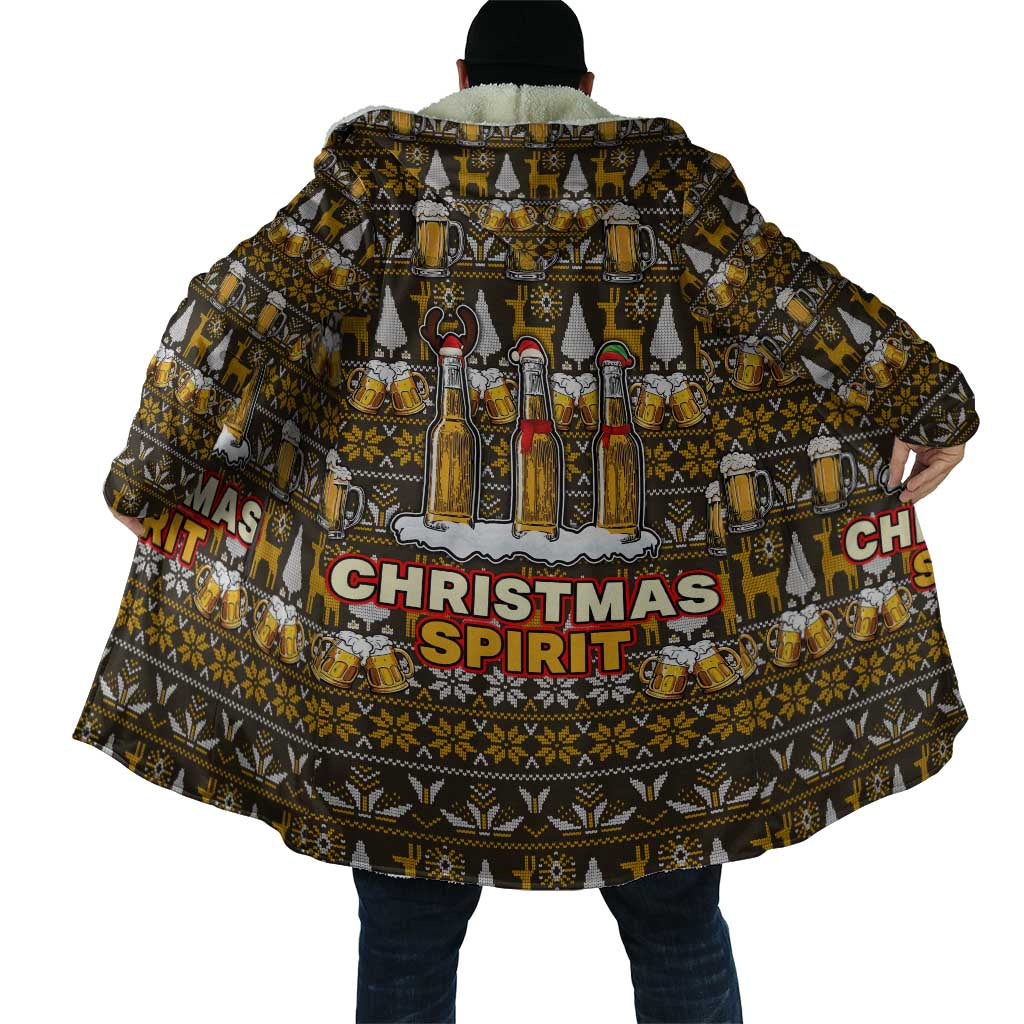 Spirit Beer Christmas Cloak Xmas Holiday Patterns - Wonder Print Shop