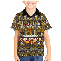 Spirit Beer Christmas Family Matching Mermaid Dress and Hawaiian Shirt Xmas Holiday Patterns - Wonder Print Shop