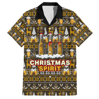 Spirit Beer Christmas Family Matching Off The Shoulder Long Sleeve Dress and Hawaiian Shirt Xmas Holiday Patterns - Wonder Print Shop