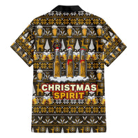 Spirit Beer Christmas Family Matching Off The Shoulder Long Sleeve Dress and Hawaiian Shirt Xmas Holiday Patterns - Wonder Print Shop