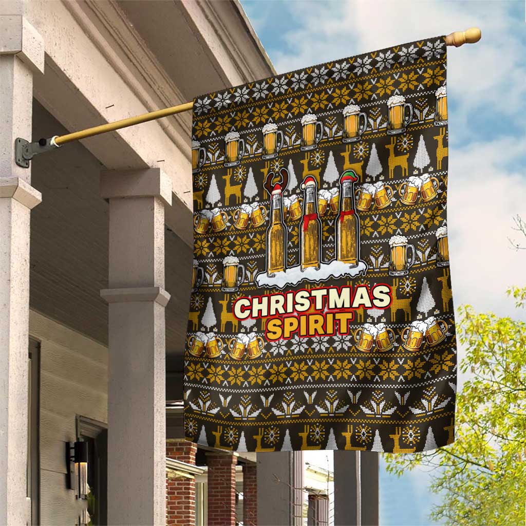 Spirit Beer Christmas Garden Flag Xmas Holiday Patterns - Wonder Print Shop
