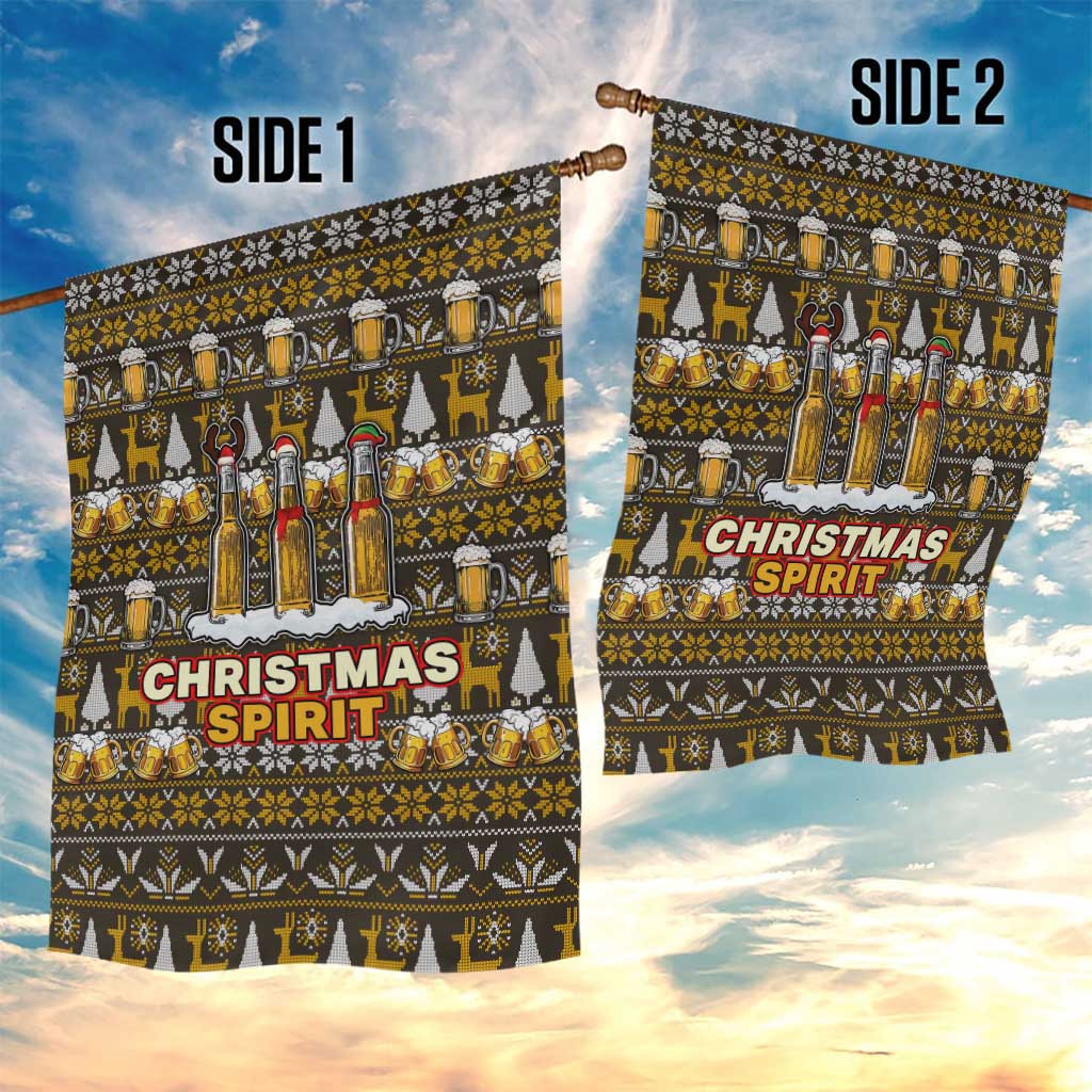 Spirit Beer Christmas Garden Flag Xmas Holiday Patterns - Wonder Print Shop