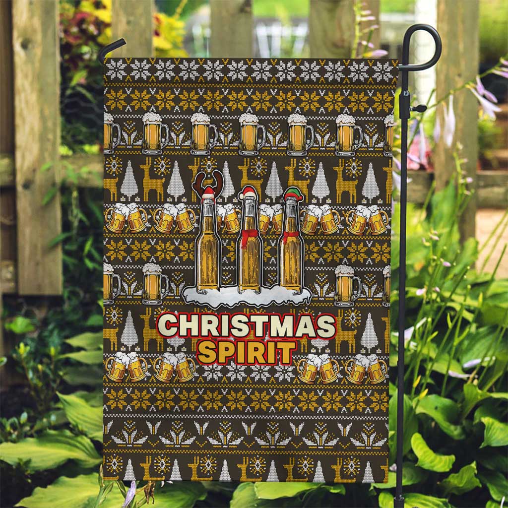 Spirit Beer Christmas Garden Flag Xmas Holiday Patterns - Wonder Print Shop
