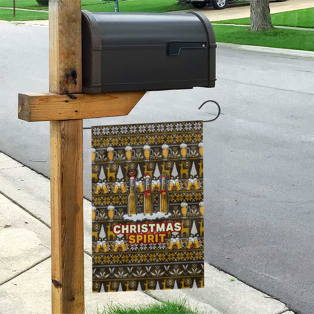 Spirit Beer Christmas Garden Flag Xmas Holiday Patterns - Wonder Print Shop