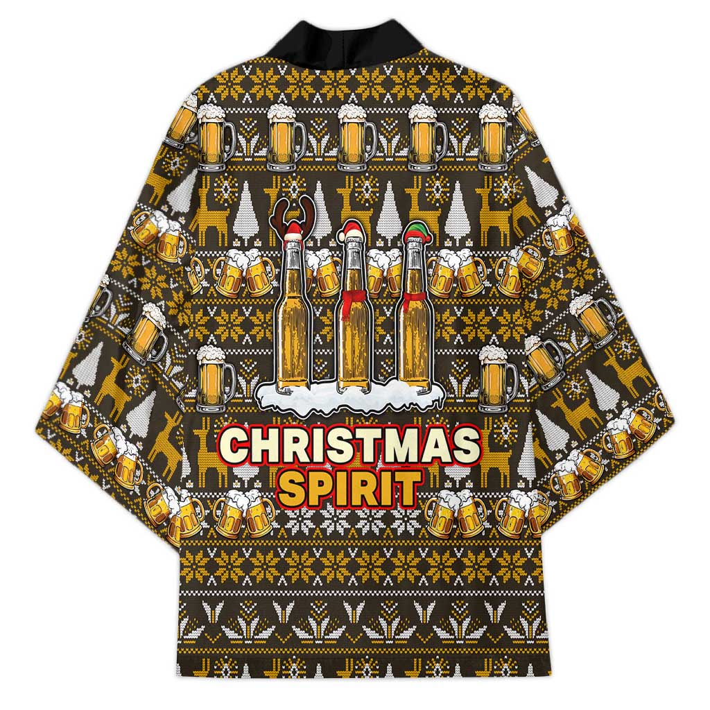 Spirit Beer Christmas Kimono Xmas Holiday Patterns - Wonder Print Shop