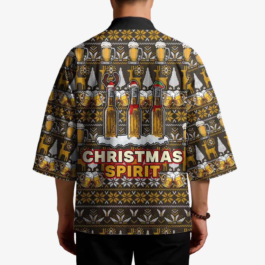 Spirit Beer Christmas Kimono Xmas Holiday Patterns - Wonder Print Shop