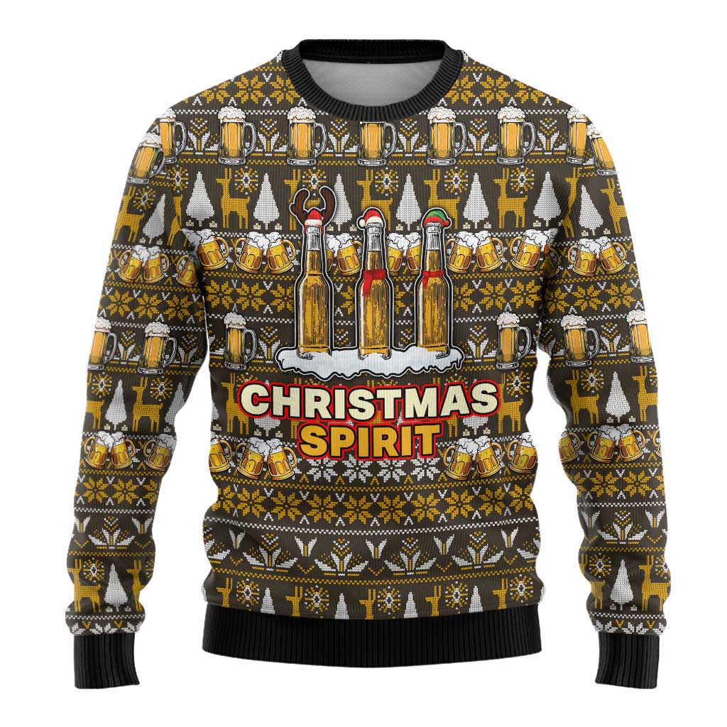 Spirit Beer Christmas Ugly Christmas Sweater Xmas Holiday Patterns - Wonder Print Shop