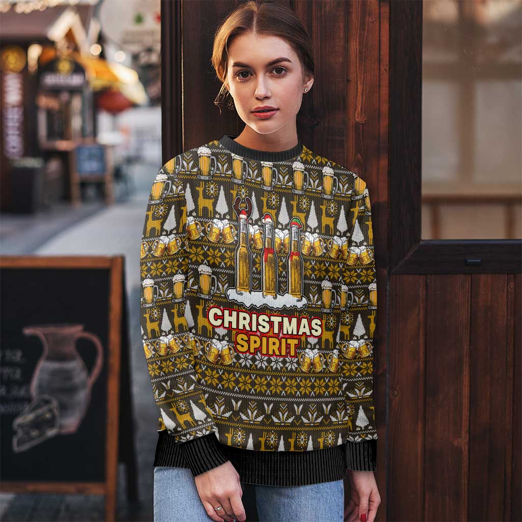 Spirit Beer Christmas Ugly Christmas Sweater Xmas Holiday Patterns - Wonder Print Shop