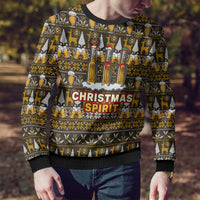 Spirit Beer Christmas Ugly Christmas Sweater Xmas Holiday Patterns - Wonder Print Shop