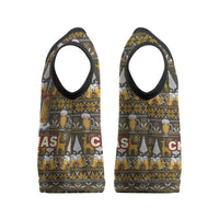 Spirit Beer Christmas Knitted V-Neck Vest Xmas Holiday Patterns - Wonder Print Shop