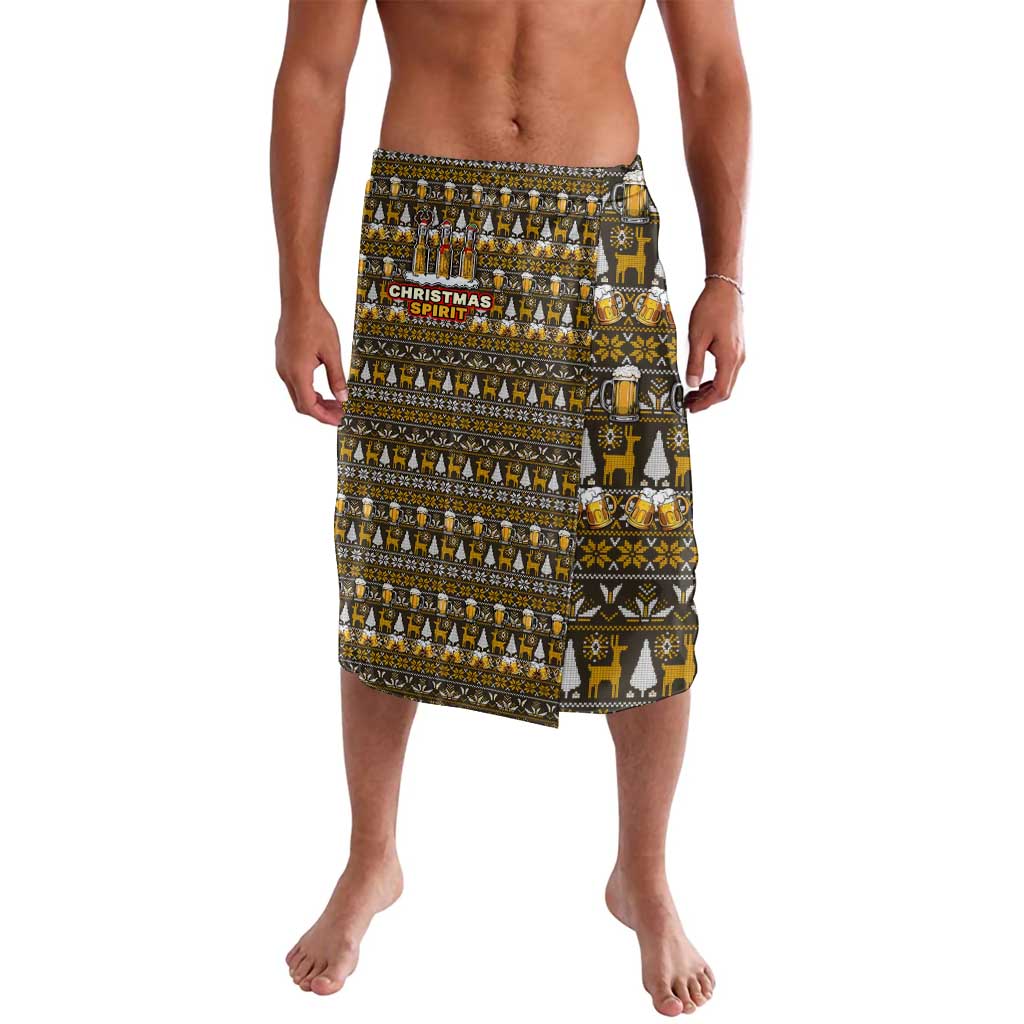 Spirit Beer Christmas Lavalava Xmas Holiday Patterns - Wonder Print Shop