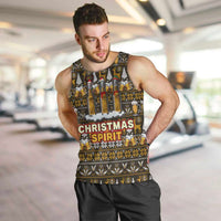Spirit Beer Christmas Men Tank Top Xmas Holiday Patterns - Wonder Print Shop