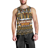 Spirit Beer Christmas Men Tank Top Xmas Holiday Patterns - Wonder Print Shop