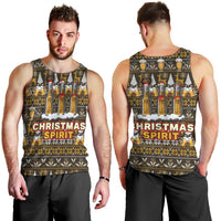 Spirit Beer Christmas Men Tank Top Xmas Holiday Patterns - Wonder Print Shop