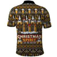 Spirit Beer Christmas Polo Shirt Xmas Holiday Patterns - Wonder Print Shop