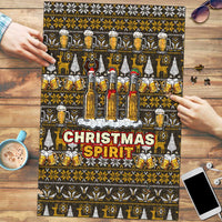 Spirit Beer Christmas Puzzle Xmas Holiday Patterns - Wonder Print Shop