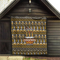 Spirit Beer Christmas Quilt Xmas Holiday Patterns - Wonder Print Shop