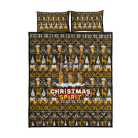 Spirit Beer Christmas Quilt Bed Set Xmas Holiday Patterns - Wonder Print Shop