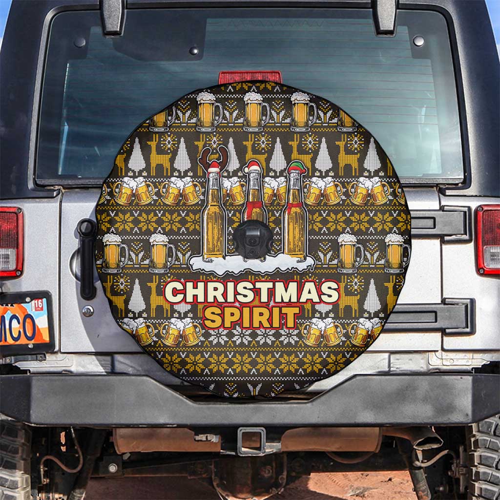Spirit Beer Christmas Spare Tire Cover Xmas Holiday Patterns - Wonder Print Shop