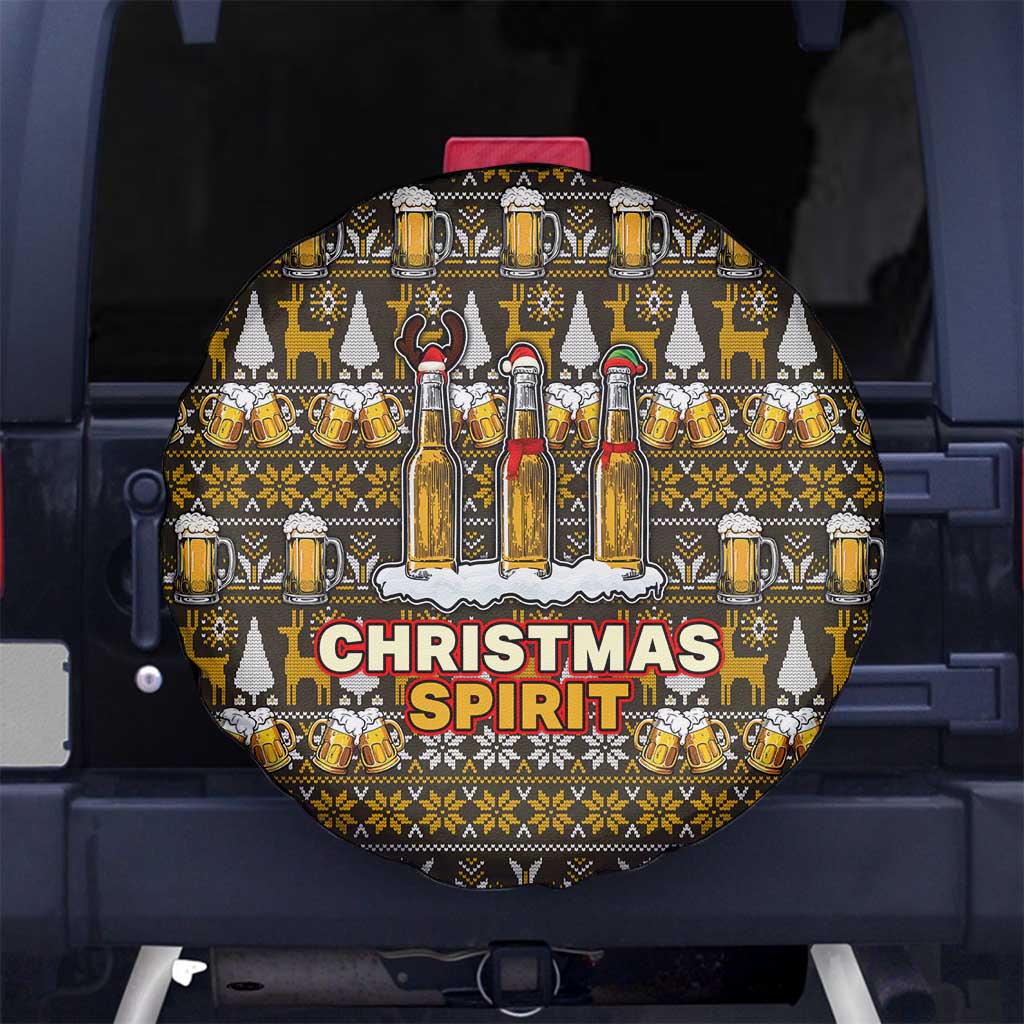 Spirit Beer Christmas Spare Tire Cover Xmas Holiday Patterns - Wonder Print Shop