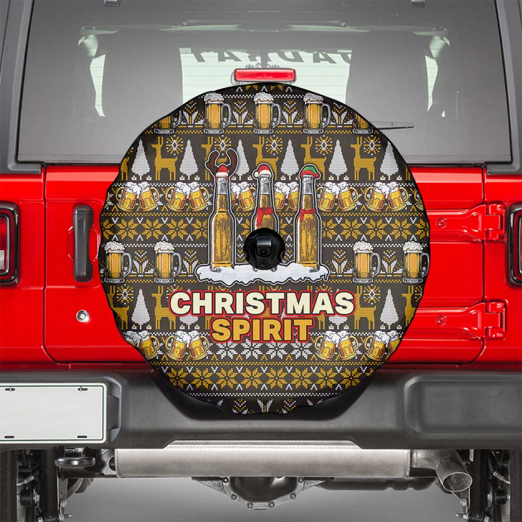Spirit Beer Christmas Spare Tire Cover Xmas Holiday Patterns - Wonder Print Shop