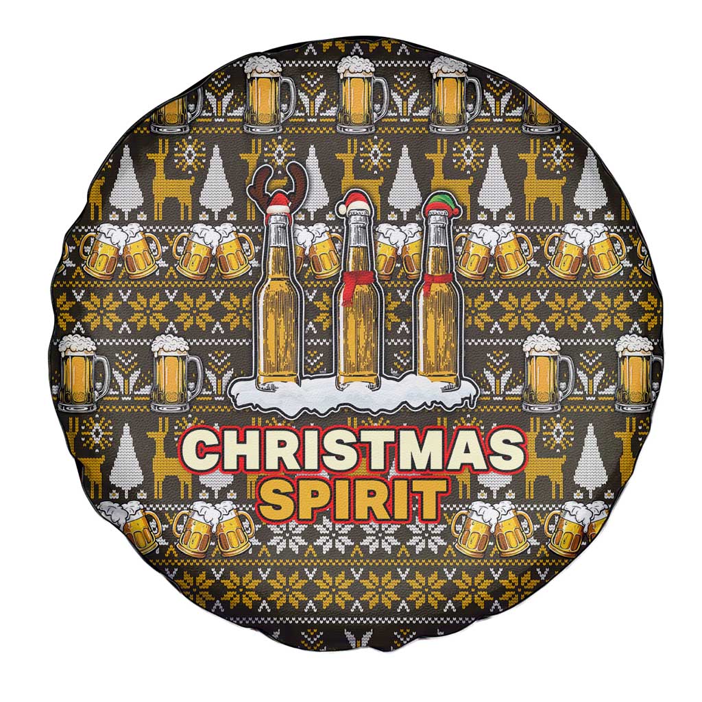 Spirit Beer Christmas Spare Tire Cover Xmas Holiday Patterns - Wonder Print Shop