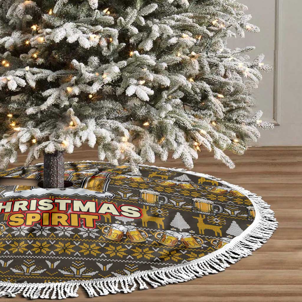 Spirit Beer Christmas Tree Skirt Xmas Holiday Patterns - Wonder Print Shop
