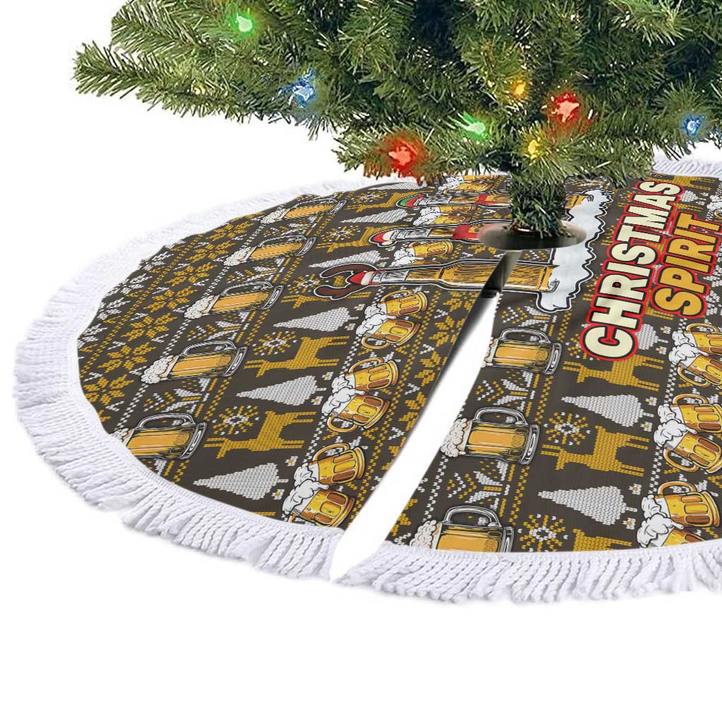 Spirit Beer Christmas Tree Skirt Xmas Holiday Patterns - Wonder Print Shop