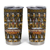 Spirit Beer Christmas Tumbler Cup Xmas Holiday Patterns - Wonder Print Shop