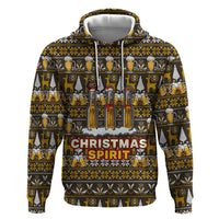 Spirit Beer Christmas Zip Hoodie Xmas Holiday Patterns - Wonder Print Shop