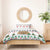 Jordan Christmas Bedding Set with Petra Monastery Snow Christmas Trees and Candy Cane Pattern - Wonder Print Shop