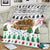 Jordan Christmas Blanket with Petra Monastery Snow Christmas Trees and Candy Cane Pattern - Wonder Print Shop