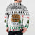 Jordan Christmas Button Sweatshirt with Petra Monastery Snow Christmas Trees and Candy Cane Pattern - Wonder Print Shop