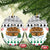 Jordan Christmas Ceramic Ornament with Petra Monastery Snow Christmas Trees and Candy Cane Pattern - Wonder Print Shop