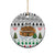 Jordan Christmas Ceramic Ornament with Petra Monastery Snow Christmas Trees and Candy Cane Pattern - Wonder Print Shop