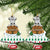 Jordan Christmas Ceramic Ornament with Petra Monastery Snow Christmas Trees and Candy Cane Pattern - Wonder Print Shop