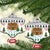 Jordan Christmas Ceramic Ornament with Petra Monastery Snow Christmas Trees and Candy Cane Pattern - Wonder Print Shop