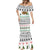 Jordan Christmas Mermaid Dress with Petra Monastery Snow Christmas Trees and Candy Cane Pattern - Wonder Print Shop
