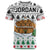 Jordan Christmas T Shirt with Petra Monastery Snow Christmas Trees and Candy Cane Pattern - Wonder Print Shop