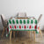 Jordan Christmas Tablecloth with Petra Monastery Snow Christmas Trees and Candy Cane Pattern - Wonder Print Shop